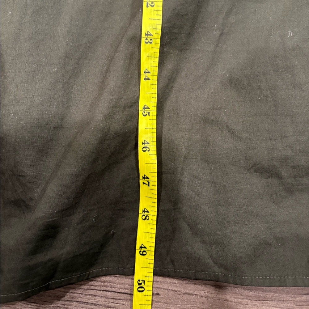 ZARA MATCHING POPLIN DRESS White Green Size L - Picture 5 of 7